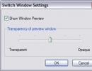 Switch window settings