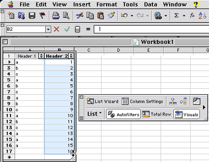 Ms Works Spreadsheet