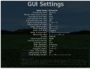 GUI Settings screen
