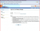 An example of a livemeeting portal using the licensed livemeeting server