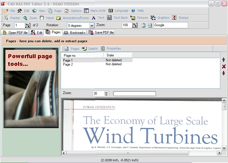 PDF pages viewer