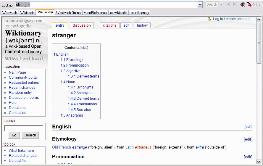 Wiktionary consult