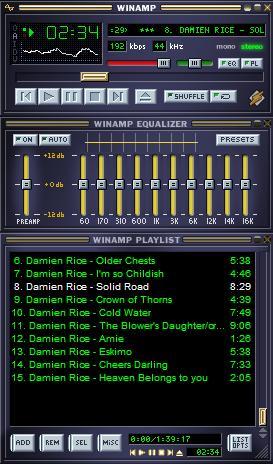 Winamp Music Player with Playlist and equalizer