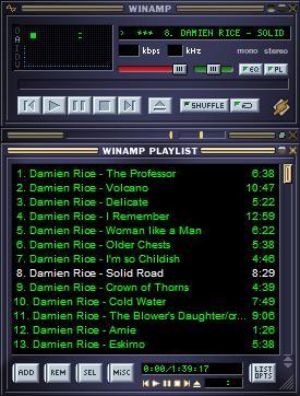 Winamp Music Player with Playlist