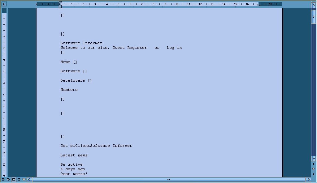 View of the odt to doc export result