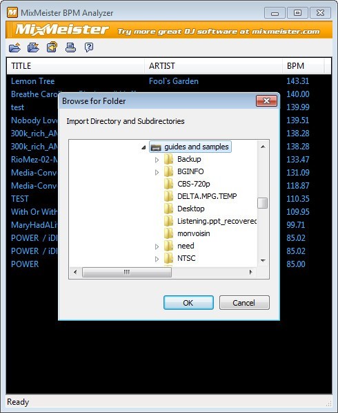 Importing Music Files
