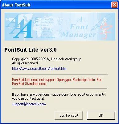 About FontSuit Lite