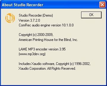 About Studio Recorder