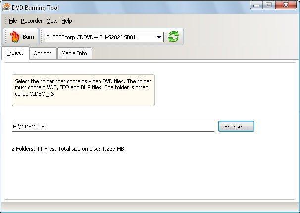 DVD Burning Tool