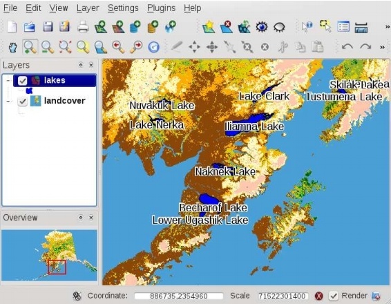 A Simple QGIS Session