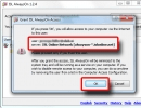 The last step is to grant access to the user stated in the dialog box.