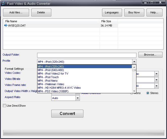 Output Profiles