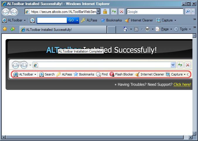 Toolbar Integration with IE