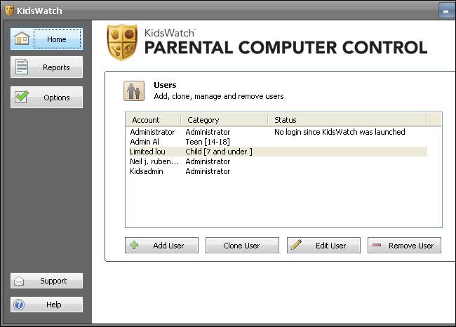 Parental computer control