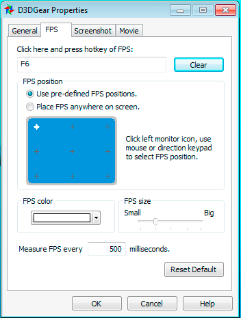 FPS options