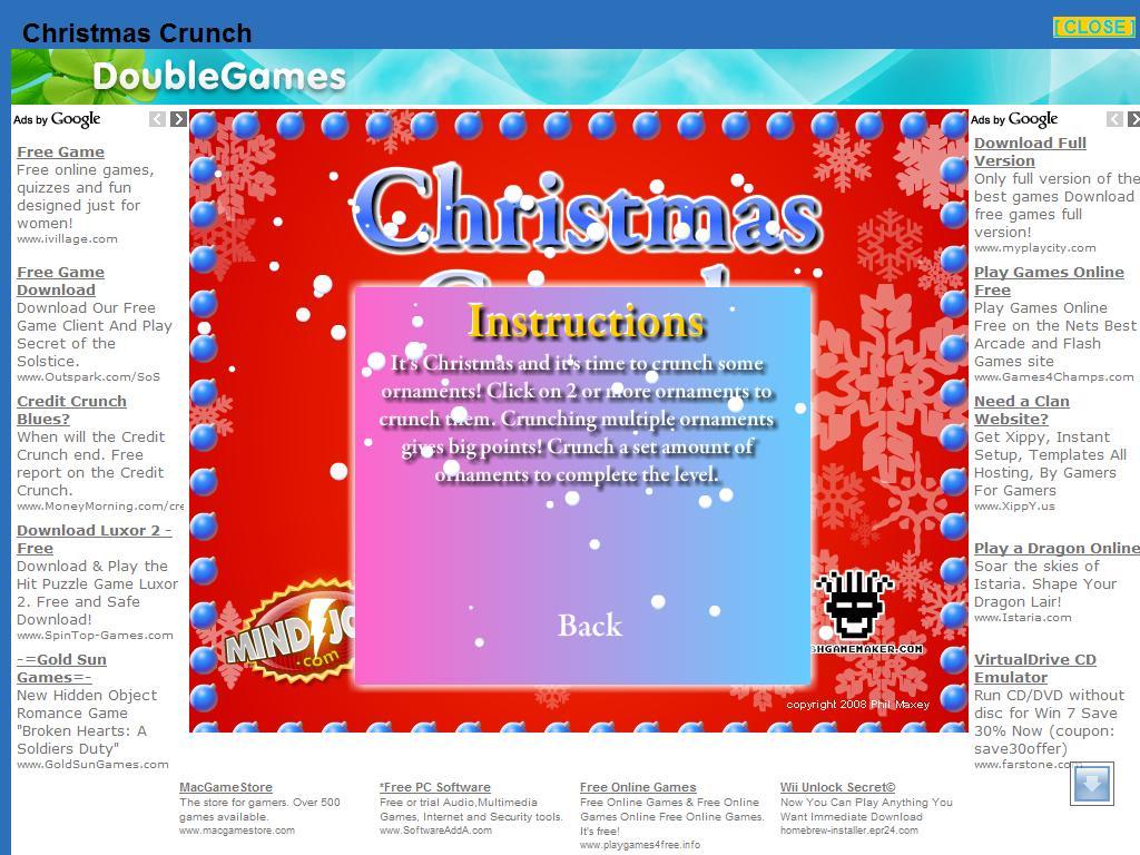 Christmas Crunch-Game instructions