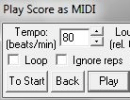 Play Score as MIDI