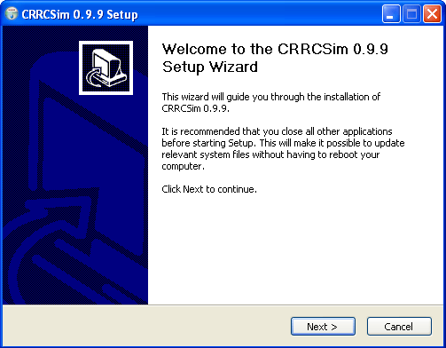 Setup wizard