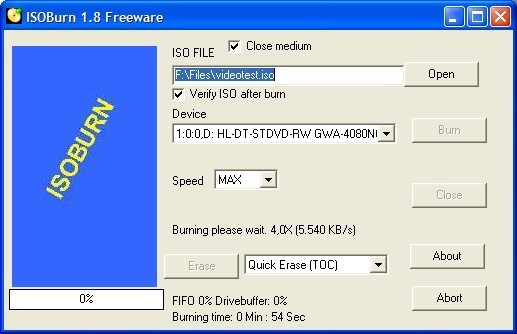 Burning an ISO File