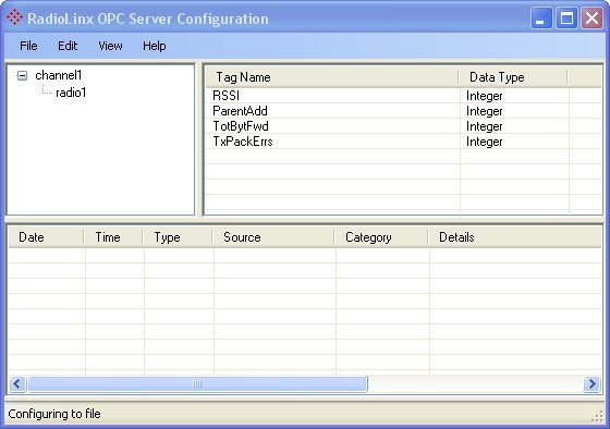 Configuration Window