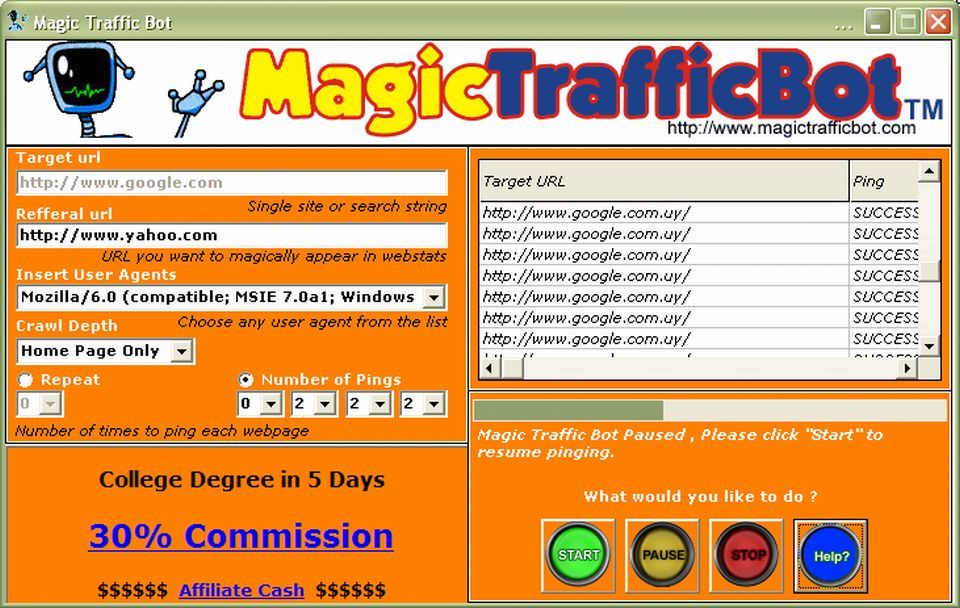 Magic traffic Bot Start