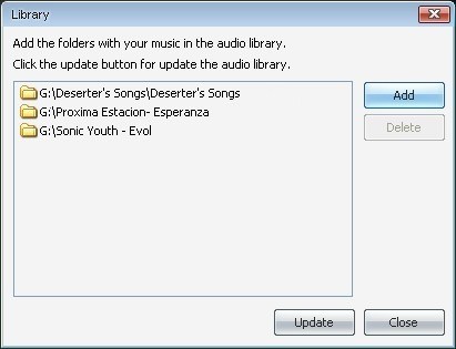 Adding Music Folders