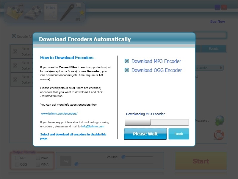 Downloading Encoders