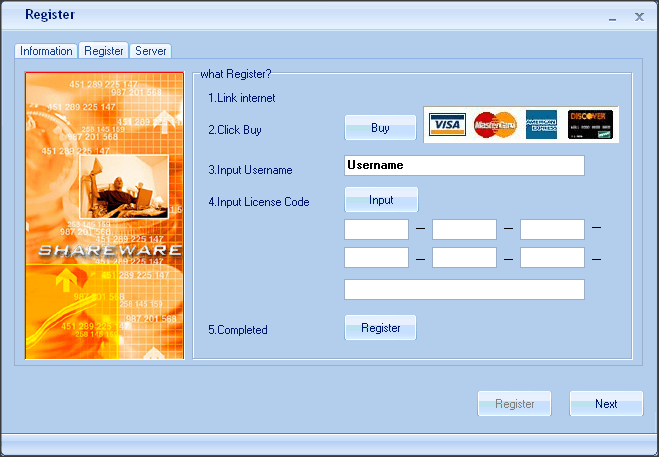 Forced Register Window when Closing the Program