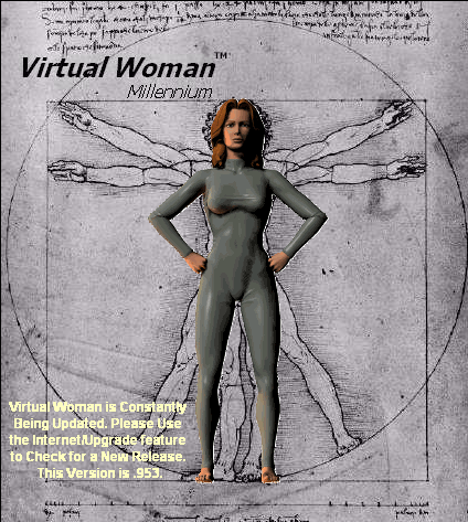 Virtual woman interface.