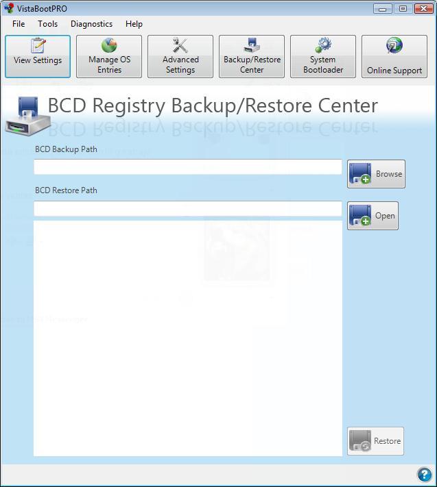 Backing up BCD Registry
