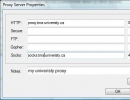 Advanced proxy settings
