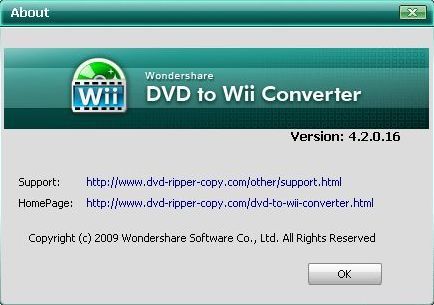 About Wondershare DVD to Wii Converter