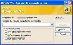 Connect to a remote screen