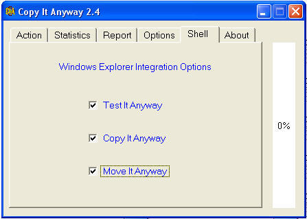 Windows Explorer Integration Options