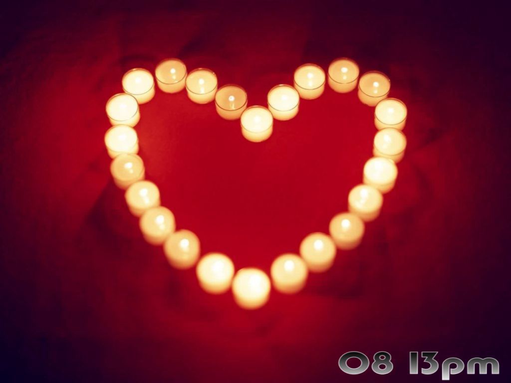 Candles heart