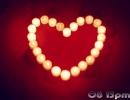 Candles heart
