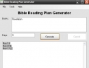 Bible Reading Plan Generator-Interface and example