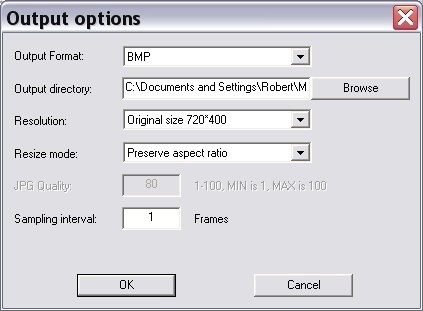 Output options