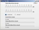 Time table information for each user.