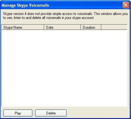 Manage Skype voicemails