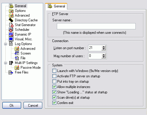 FTP server setup