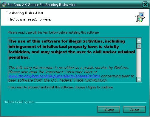After installation, it shows a Risk alert warning