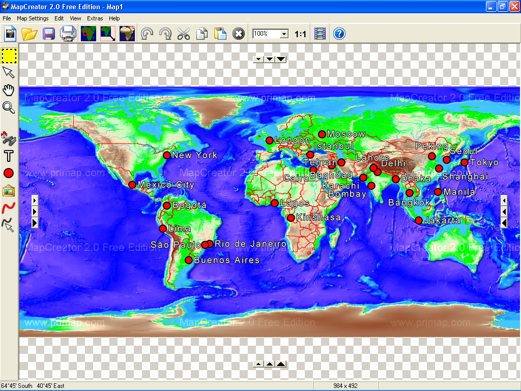 MapCreator new map