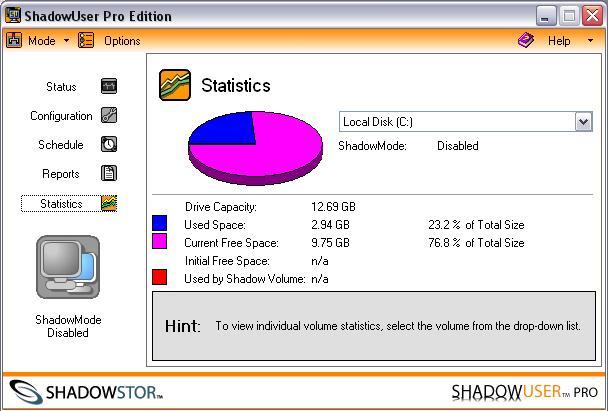 Statistics Screen