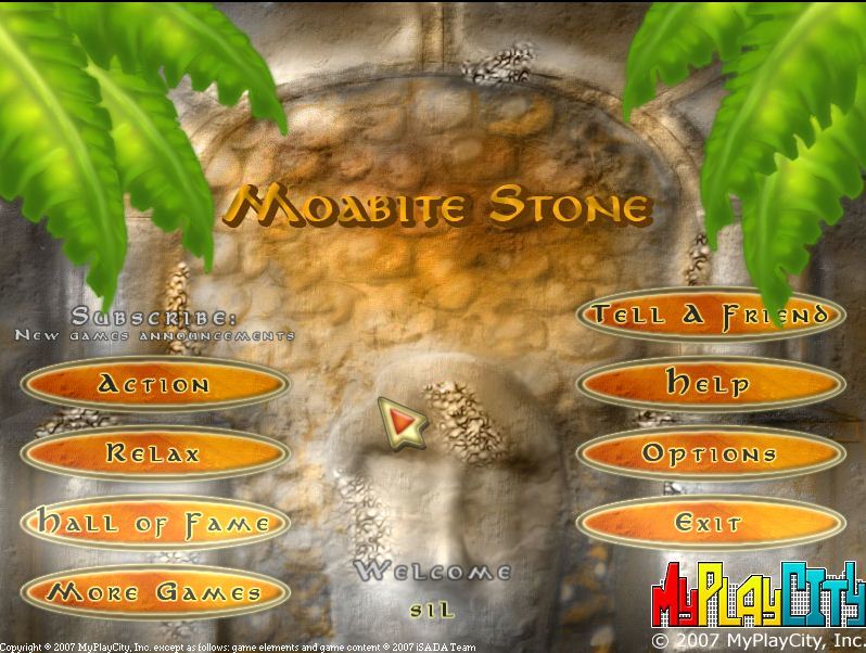 Main menu