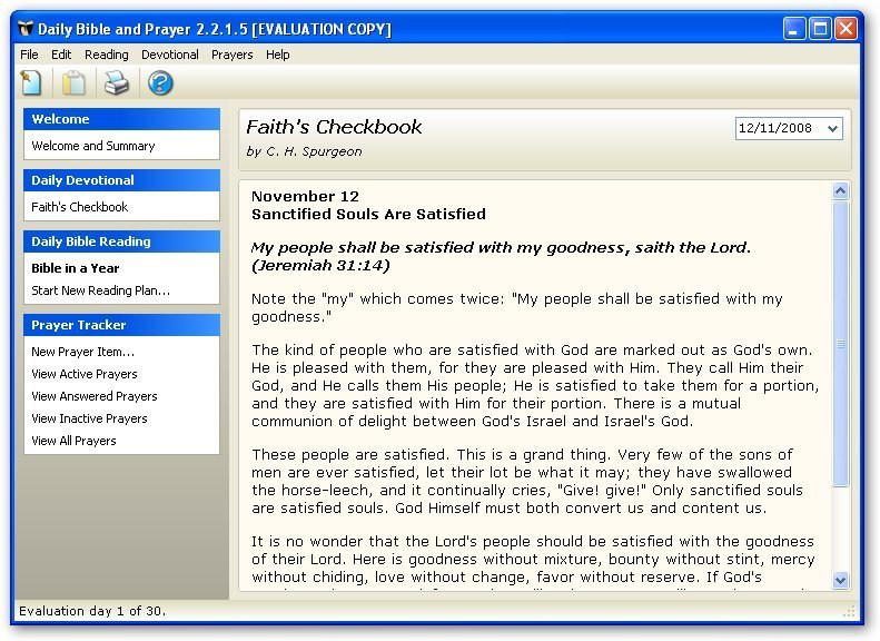 Daily Bible and Prayer-Faith checkbook