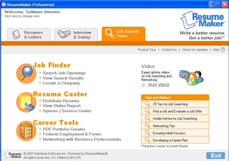Job Search Tools