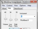Main Window . MIDI tab