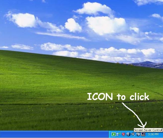 Icon that gives double click access for taskbar.