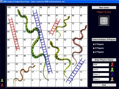 Ladder and Snakes Board Game